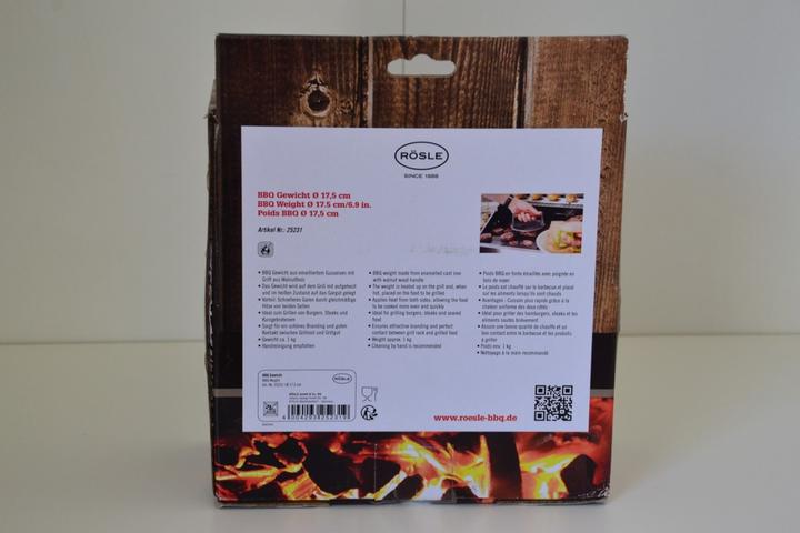 Actual product image Rösle Gewicht BBQ