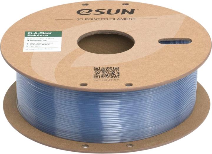 Immagine prodotto eSUN PLA CLEAR 1,75mm BLUE CRYSTAL 1kg (PLA, 1.75 mm, 1000 g, Blu)