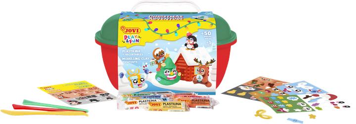 Actual product image Jovi Play&Fun Koffer Plastilina Kit - Christmas