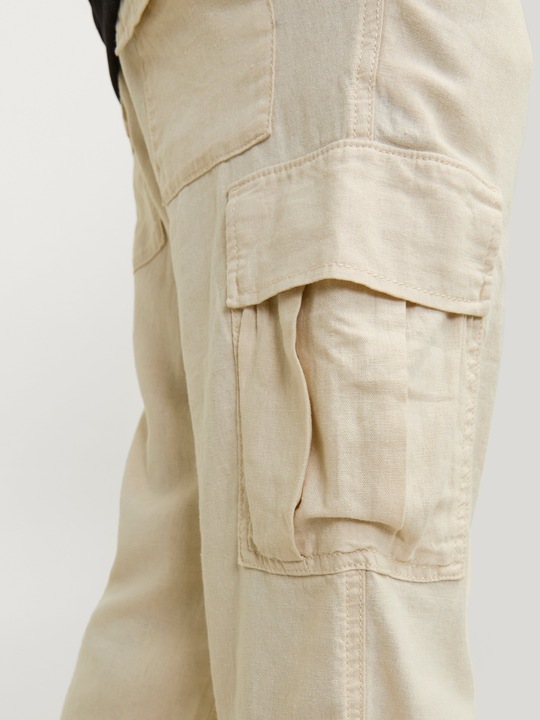 Actual product image Jack & Jones Jpstbill Jjnate Linen Blend Cargo Jnr (146)