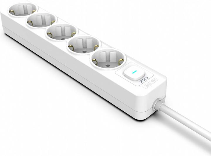Actual product image Inca Multiple socket outlet IPW-44GB 5 sockets, LED Anz. White 1.5m (5x, 1.50 m)