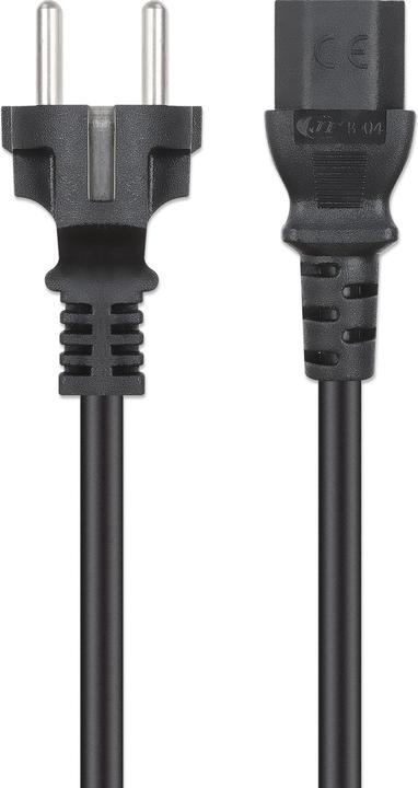 Productafbeelding Manhattan Stromkabel C13 auf Schutzkontakt EU CEE 7/7, 1 m (1 m)