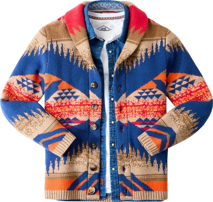 Produktbild Joe Browns Aztec Knit Pattern Wild Side Shawl Neck Cardigan (S)