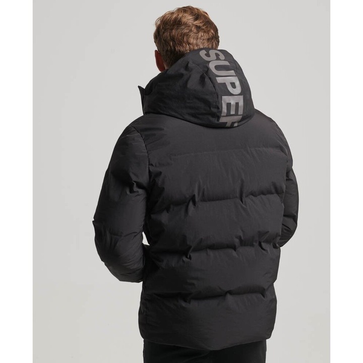 Produktbild Superdry Gerade geschnittene Daunenjacke mit Kapuze (L)