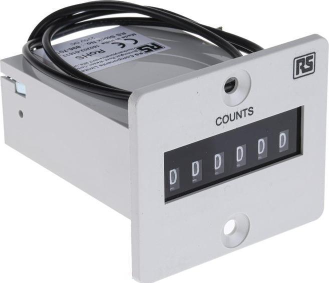 Produktbild RS PRO Electromech Impulse Counter 56x48mm 220V