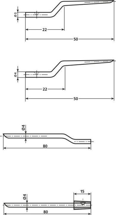 Productafbeelding HellermannTyton Drietandtang NA4/5 COMPLETE (150 mm)