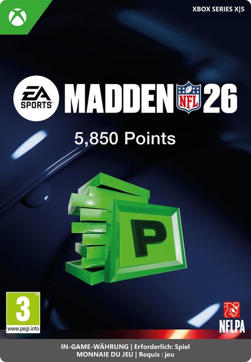 Produktbild Microsoft Xbox Madden NFL 26: 5850 MUT POINTS Download Code