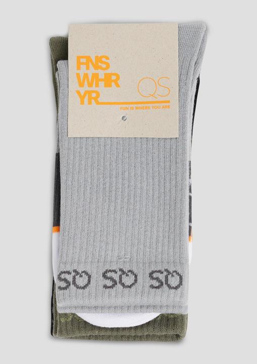 Produktbild s.Oliver Socken Socken mit Colour Blocking im 3er-Pack (3er Pack, 39 - 42)