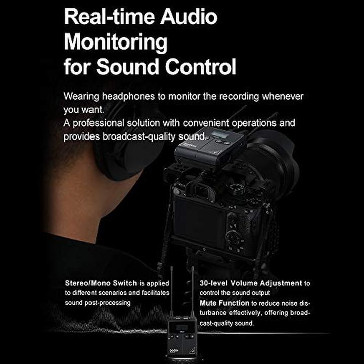 Productafbeelding Godox UHF Draadloze & Lavalier-microfoon TYPE-C-poort (5V)