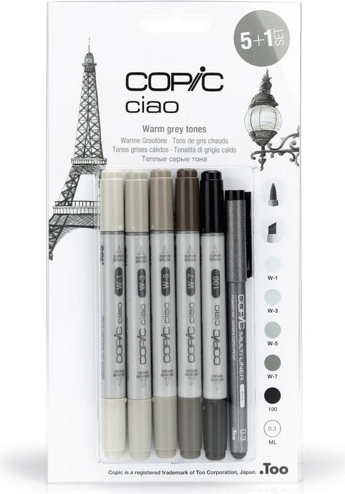 Produktbild Copic Warme Grautöne (6x)