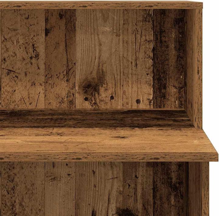 Actual product image vidaXL Reception counter in reclaimed wood look 100x50x103.5 cm wood-based material