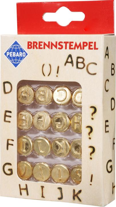 Productafbeelding Pebaro Branding stempelset, letters A t/m L (Vuurpunt)