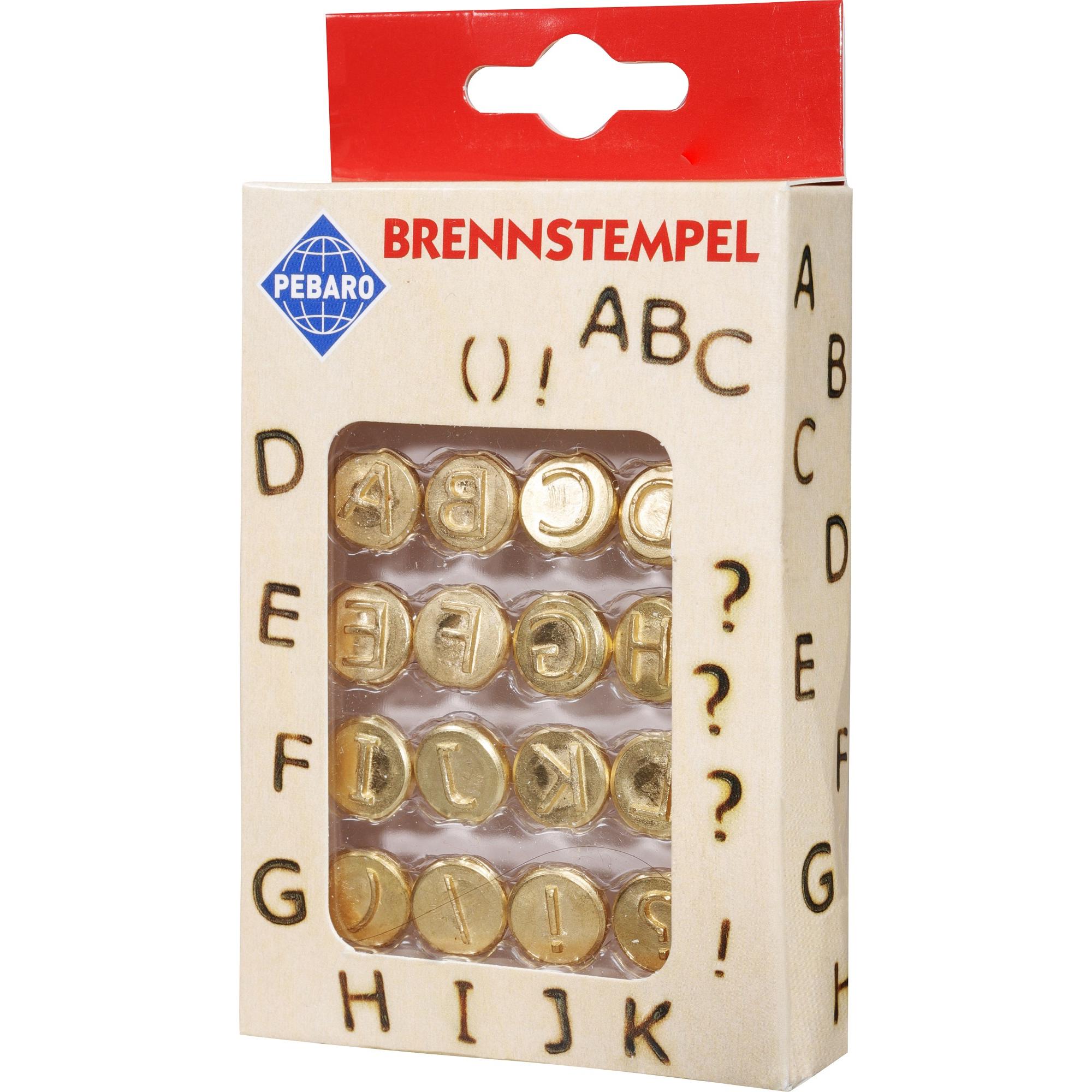 Thumbnail - Pebaro Brandmalstempel Set, Buchstaben A bis L (Brennspitze), Lötgerät Zubehör, Gold