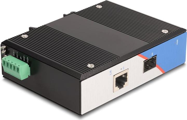 Produktbild Delock Industrie Gigabit Medienkonverter RJ45 zu SFP für Hutschiene (2 Ports)