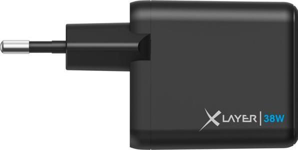 Produktbild Xlayer Universal Powercharger 38W USB Typ C Black (38 W, 2 Ports)