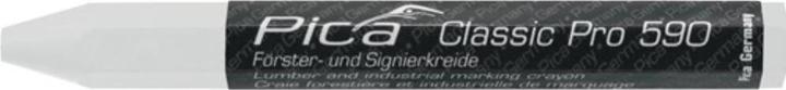 Produktbild Pica Förster-/Signierkreide Classic PRO 590 weiss papiert (12x)