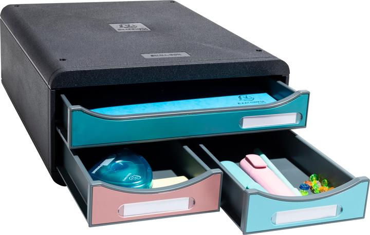 Bleu sarcelle, Noir/Multicolore, Pacific Blue, Rose sombre