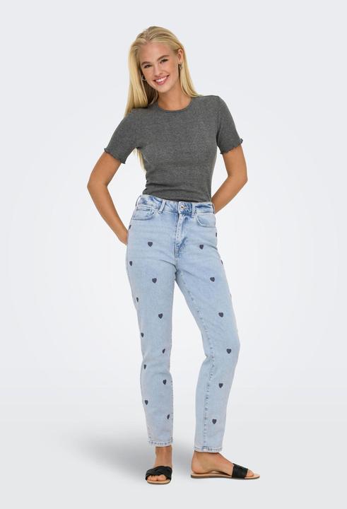 Produktbild Only Gerade geschnitten Hohe Taille Jeans Straight-Fit jeans (W31/L34)
