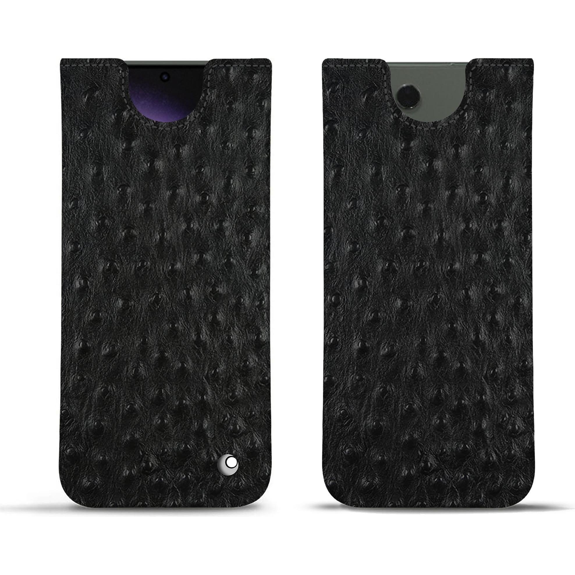 Noreve Lederschutzhülle (Samsung Galaxy S24 Ultra), Smartphone Hülle, Schwarz