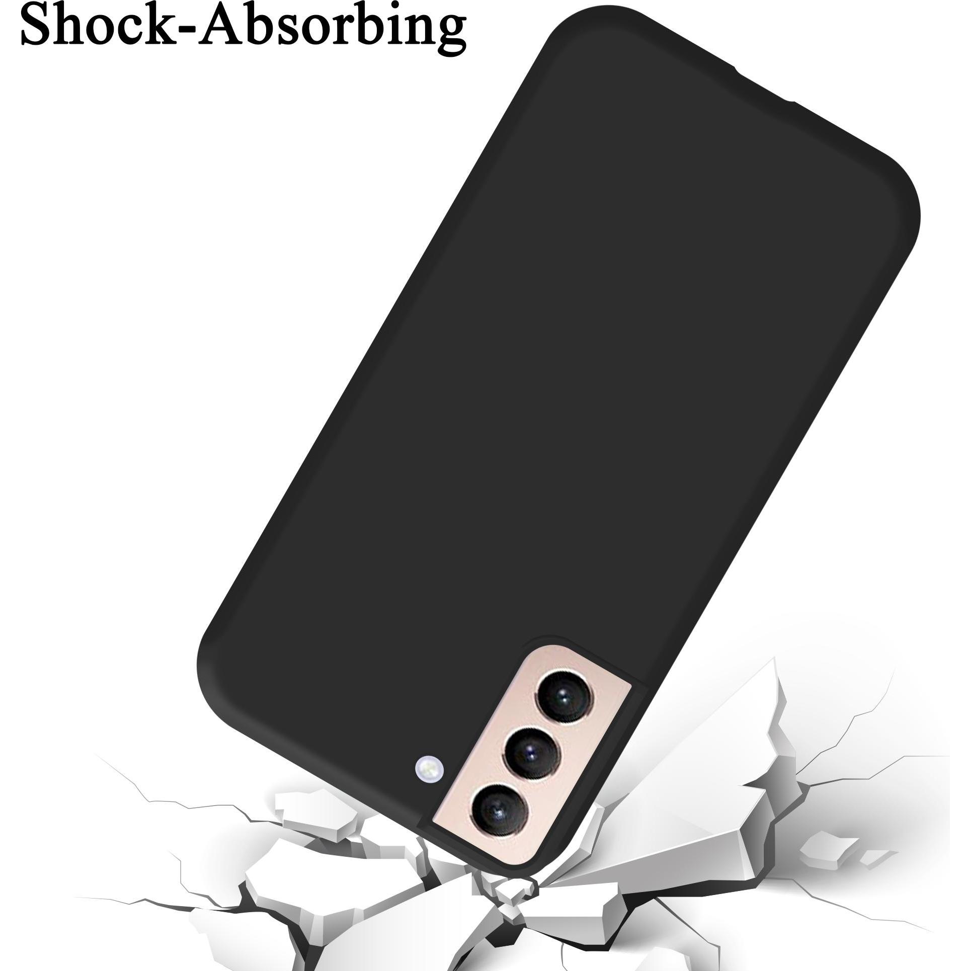 Thumbnail - Cadorabo TPU Liquid Silicone Case Cover (Samsung Galaxy S21+), Smartphone Hülle, Schwarz