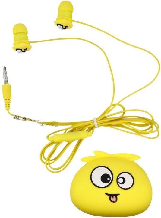 Produktbild Techonic Wired headphones Jellie Monster Earphones JELLIE MONSTER Deman YLFS-01 Jack 3,5mm yellow