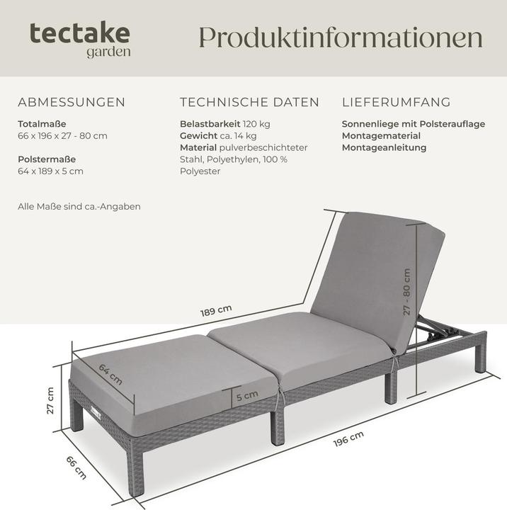 Produktbild tectake Sofia (196 cm)