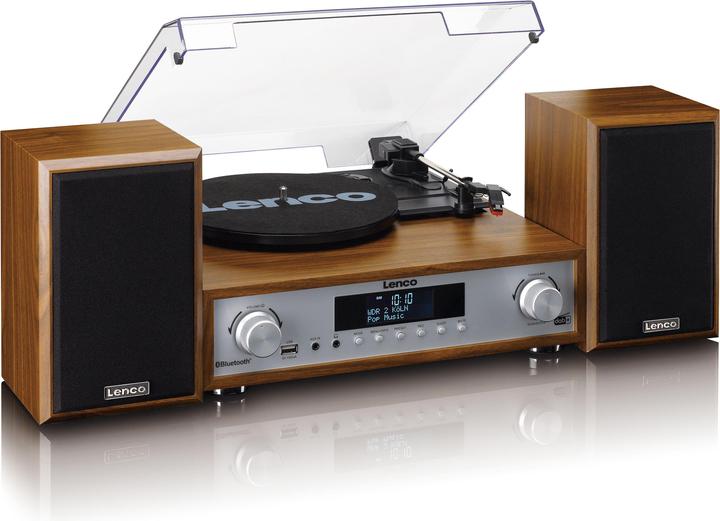 Image du produit Lenco MC-160WD (Bluetooth, Platine, 2x 10 W)