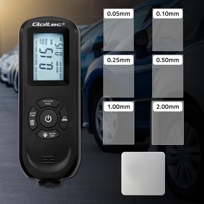 Produktbild Qoltec Schichtdickenmessgerät mit LCD 0-2000 μm