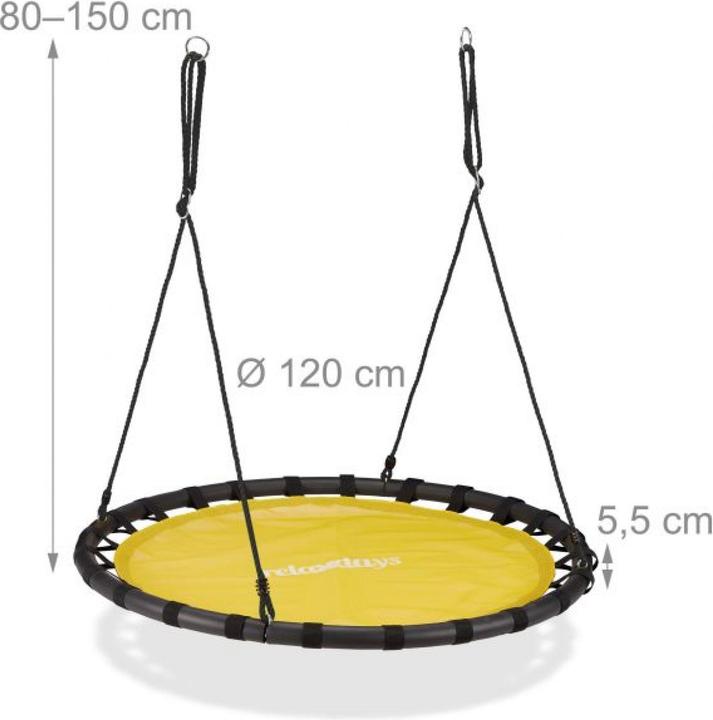 Actual product image Relaxdays 120 cm Nest Swing