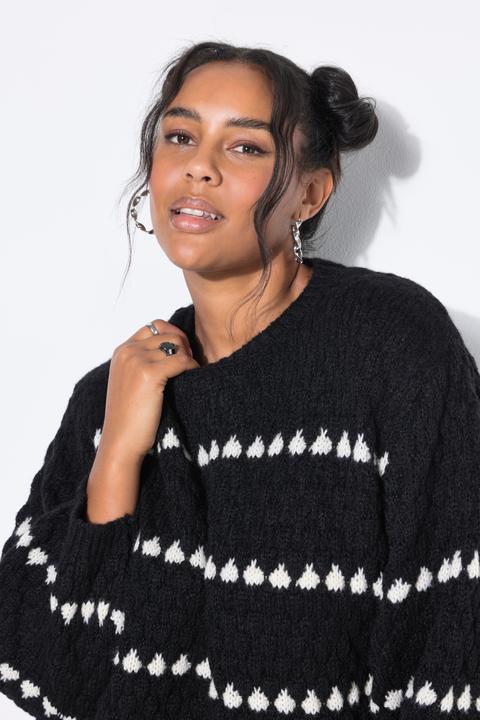 Produktbild Studio Untold Pullover, Boxy Shape, Ringel, Bubble-Struktur (42, 44)