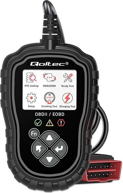 Actual product image Qoltec ProLine Digitaler Diagnosetester | OBD2 EOBD | Polnische SPEISEKARTE | 8V-25V | Duales System