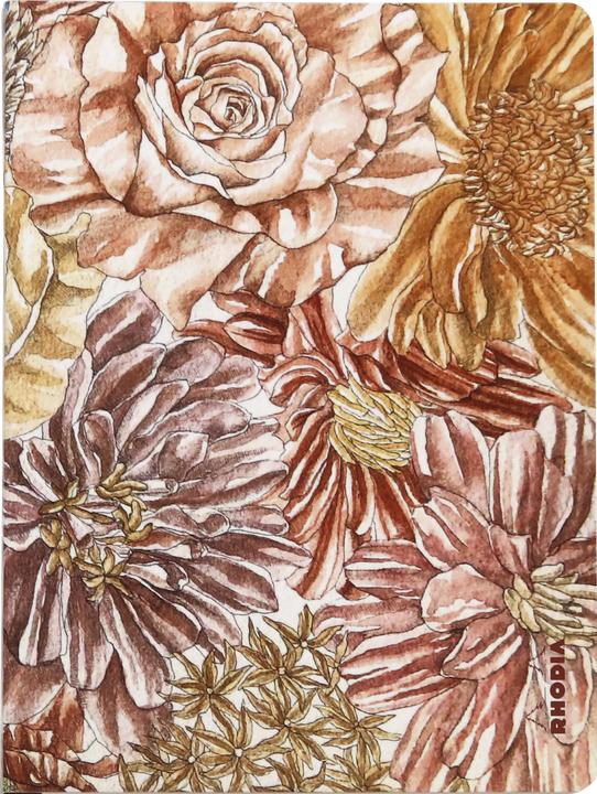 Actual product image Rhodia OB carnet RI A5 L 120p Bouquet (AAA393, Lined, Hardcover)
