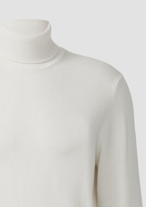 Produktbild s.Oliver Strickpullover Rollkragenpullover aus reiner Baumwolle (XL)
