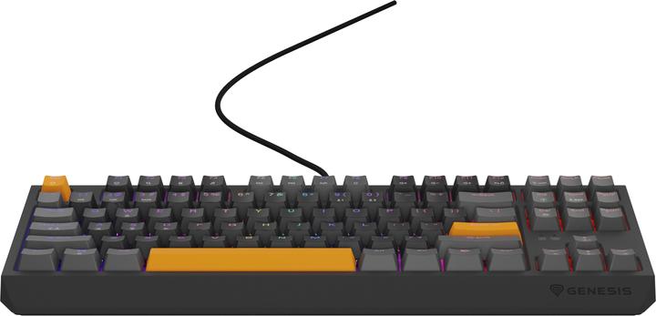 Actual product image Genesis Thor 230 TKL Anchor Gray Positive RGB Outemu Red (US, Cable, Wireless)