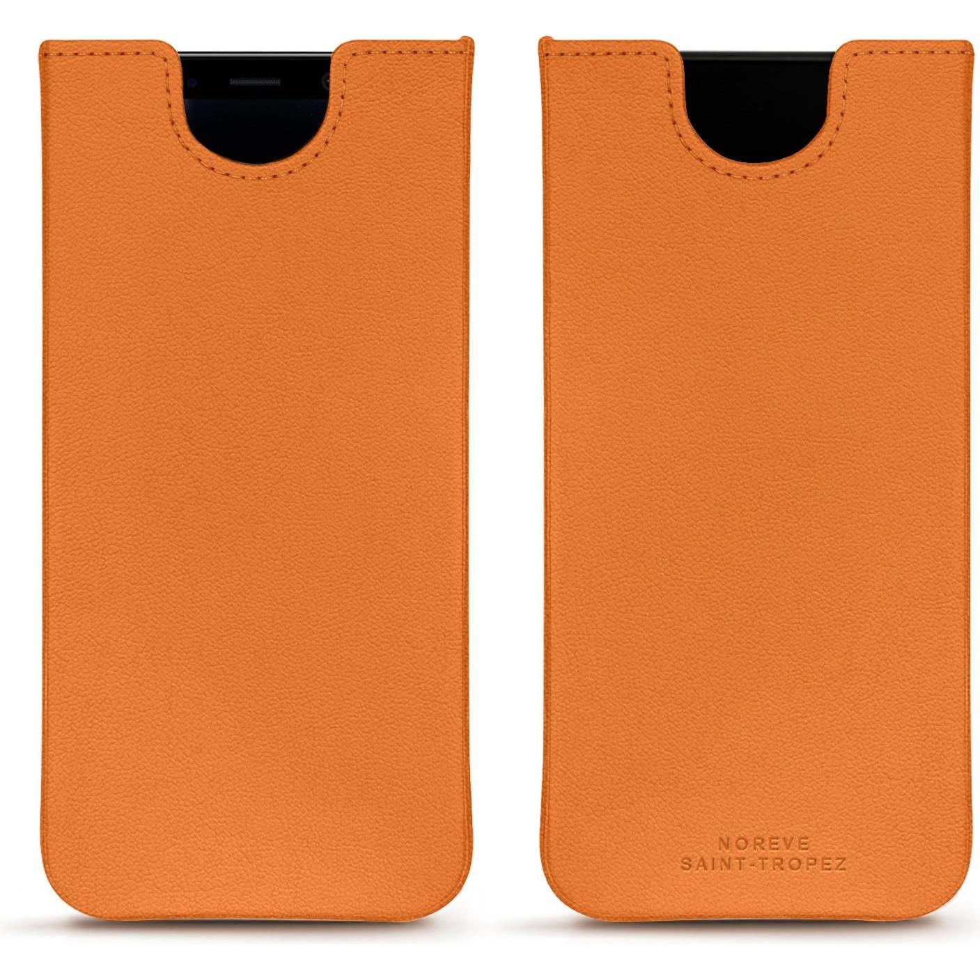 Noreve Lederschutzhülle (Samsung Galaxy S8+), Smartphone Hülle, Orange