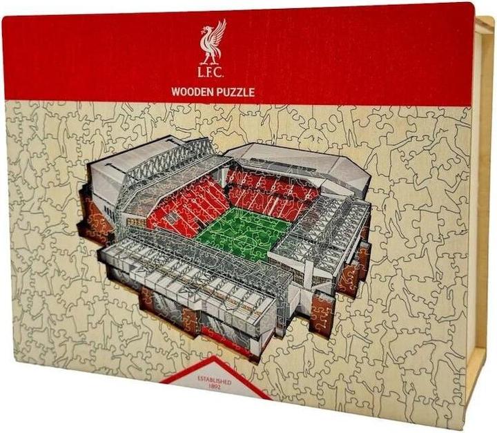 Actual product image Iconic Liverpool FC - Anfield Stadium - Wooden Puzzle Size M (270 pieces) (270 pieces)
