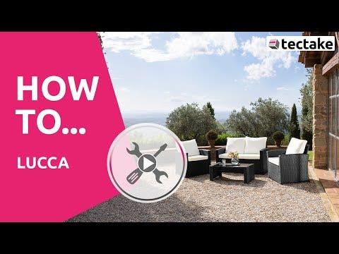 Produktbild tectake Rattan Lounge Lucca