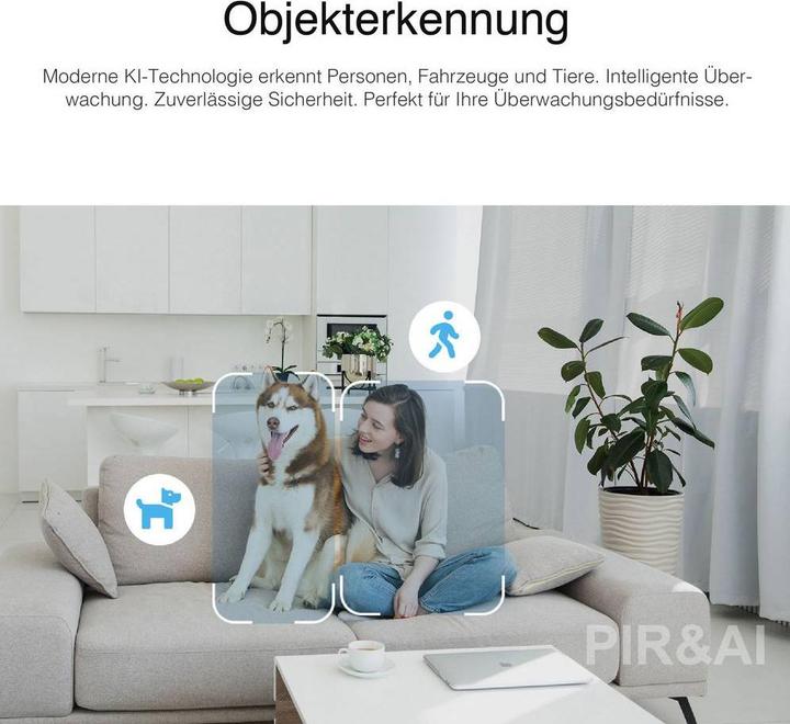 Produktbild Instar IN-8815 4K POE/WLAN schwarz 18005 IP Überwachungskamera (3840 x 2160 Pixels)