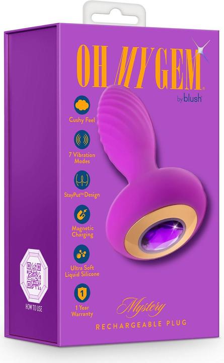 Produktbild Blush oh my gem charm plug amethyst