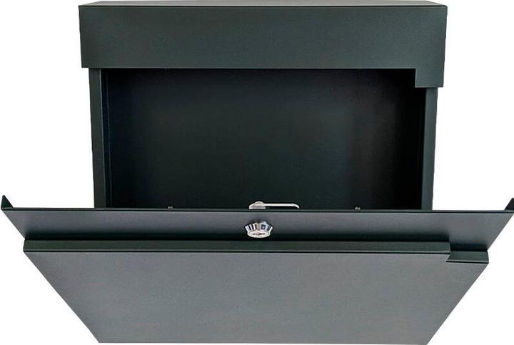 Produktbild SafePost 810 Design-Briefkasten grün RAL6009 matt