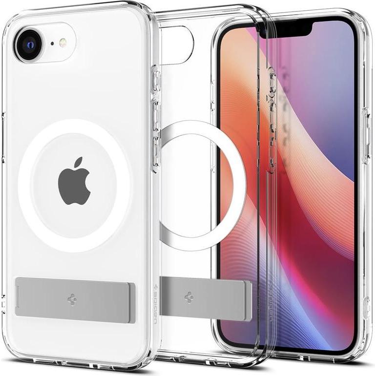 Spigen Trasparente/Bianco Ultra Hybrid S (Magfit) (Apple Iphone 16E), Cover Smartphone,