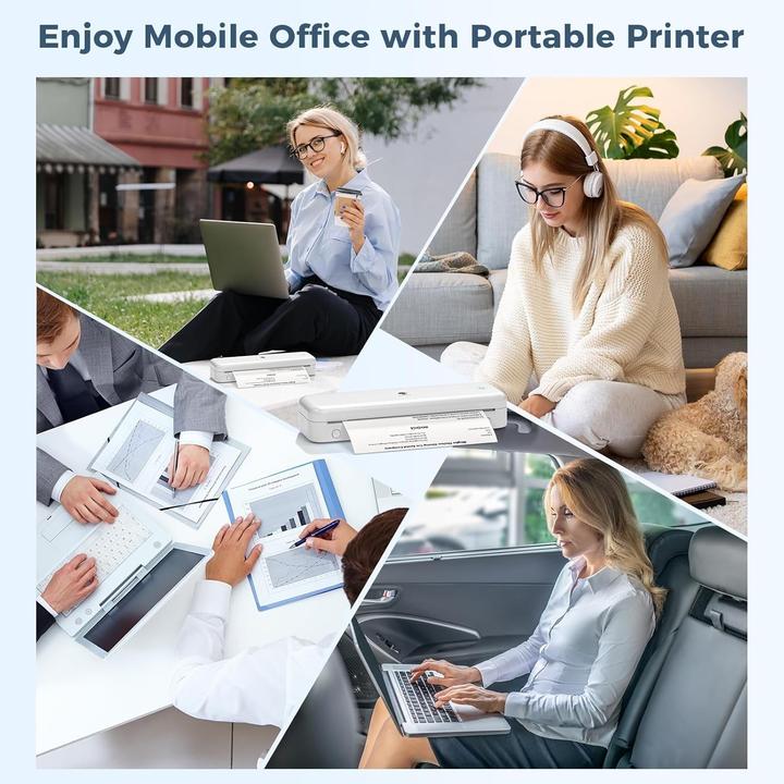 Actual product image Phomemo M834 Thermal Printer (Thermal printing, Black and white)