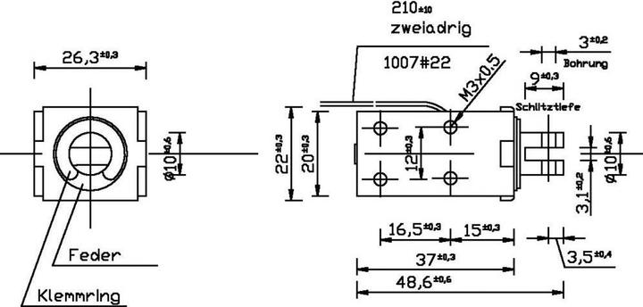 Produktbild Tremba HMA-2622z-6.001 Hubmagnet ziehend 0.1 N 90 N 12 V/DC 4 W