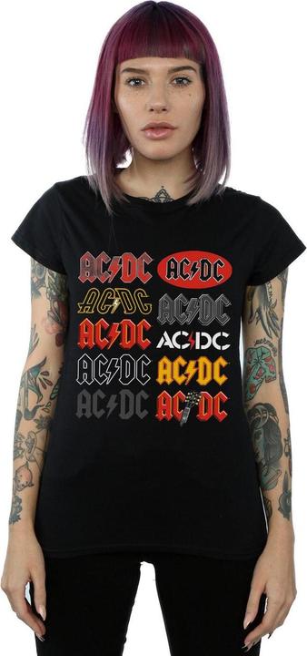 Produktbild AC/DC Multi Logos TShirt aus Baumwolle (XL)