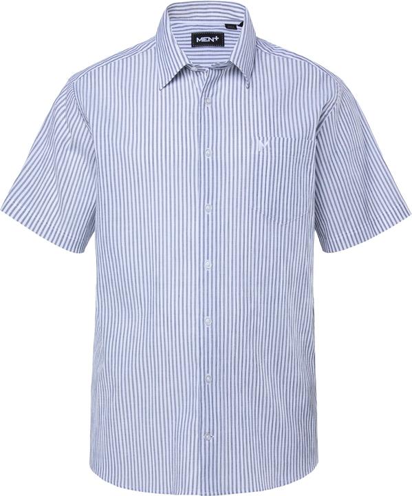 Immagine prodotto Men+ Streifenhemd, Halbarm, Seersucker, Kentkragen, Comfort Fit (3XL)