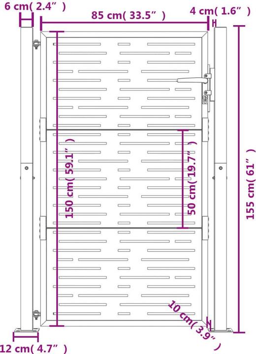 Produktbild vidaXL Gartentor