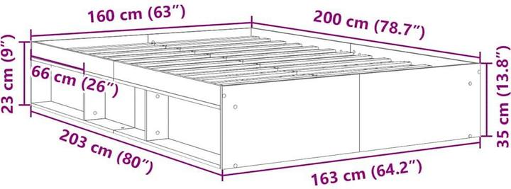 Image du produit vidaXL Bettgestell (160 x 200 cm)