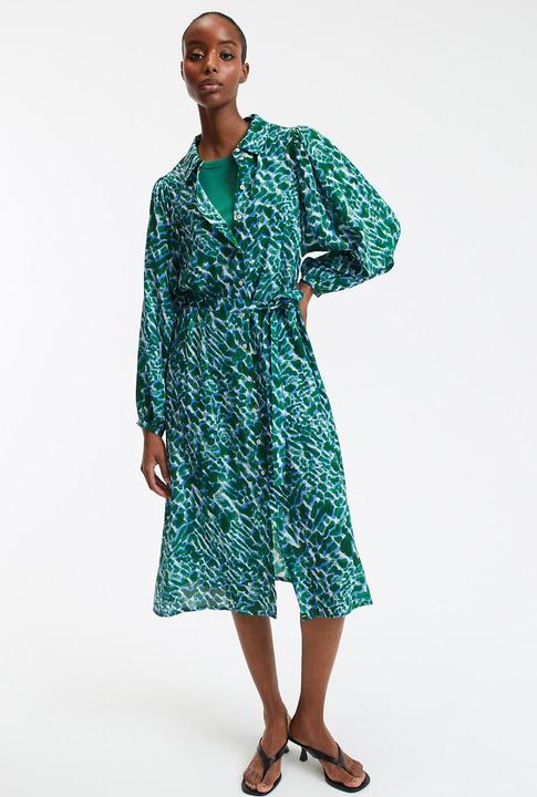 Actual product image La Redoute Collections Bedrucktes langes Kleid mit Ballonärmeln (L)