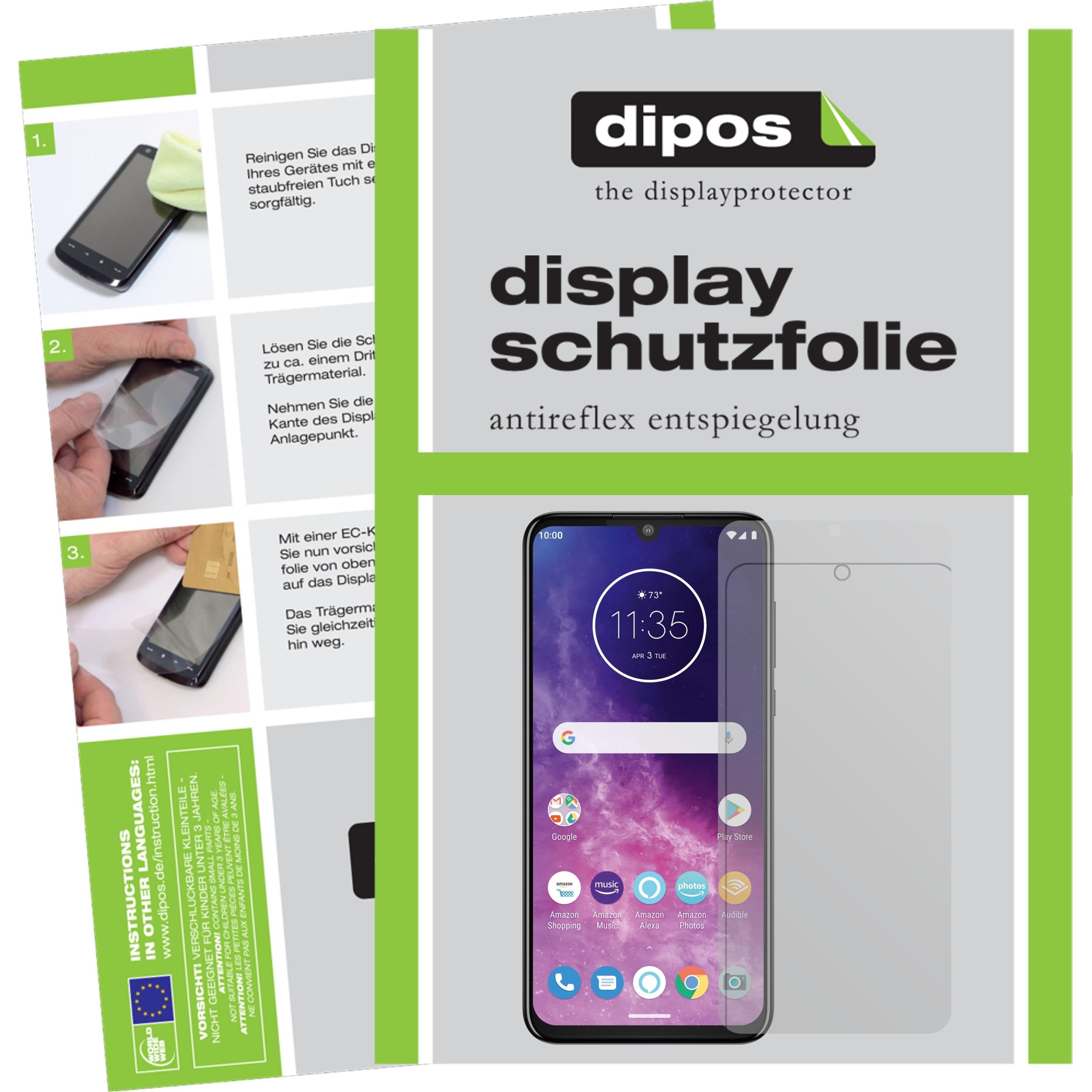 Thumbnail - Dipos Displayschutzfolie Antireflex (2 Stück, Motorola One Zoom), Smartphone Schutzfolie, Transparent