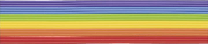 Actual product image Knorr Prandell Decorative wax strips range 200x2mm rainbow PU=18 pieces